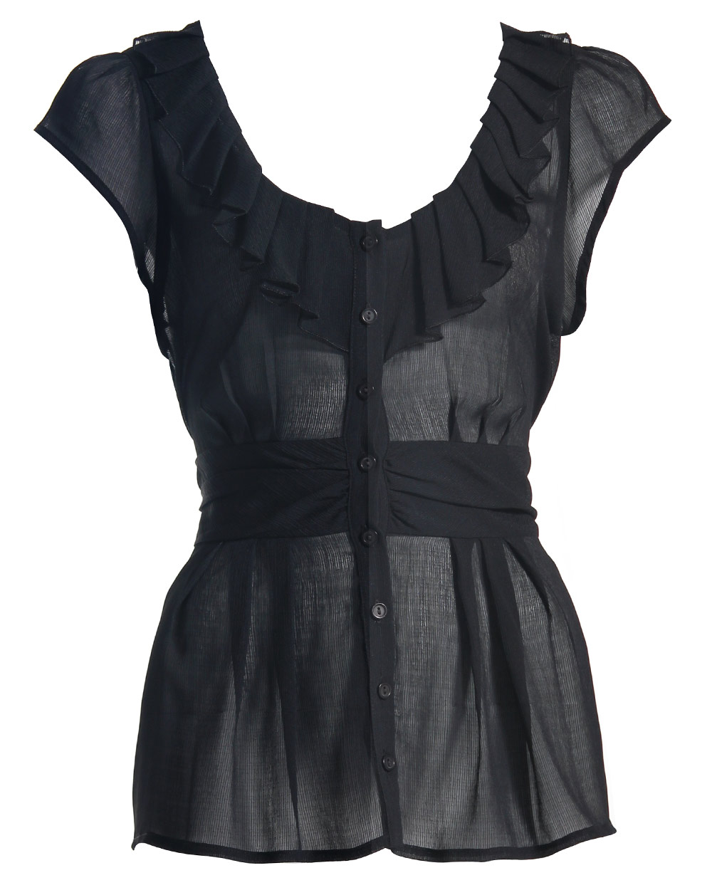 Romance Ruffles Chiffon Shirt