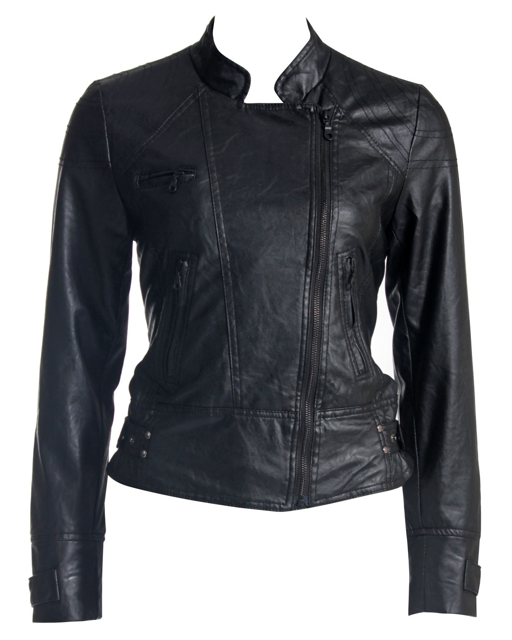 Melissa Faux Leather Jacket